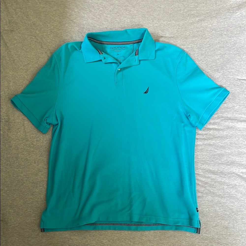 Nautica Men's Aqua Polo Shirt